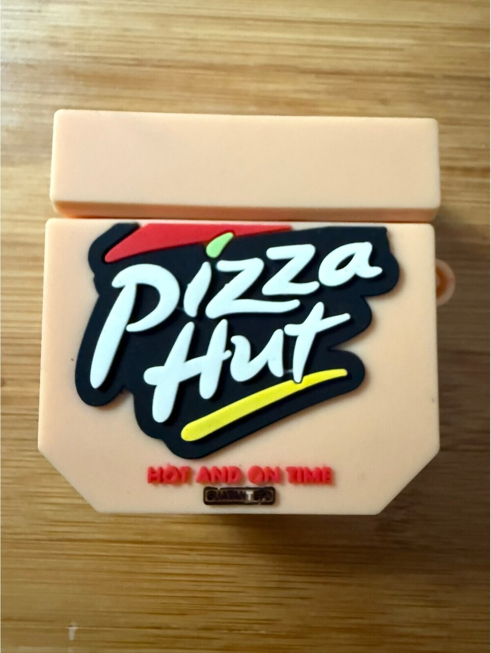 Pizza Hut Box Silicone Keychain Airpods gen 1 -2 case or bag charm